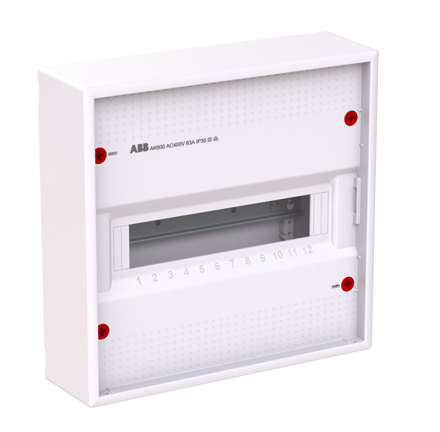 Kleinverteiler AP 1x12TE Kst IP30 339x328x98mm