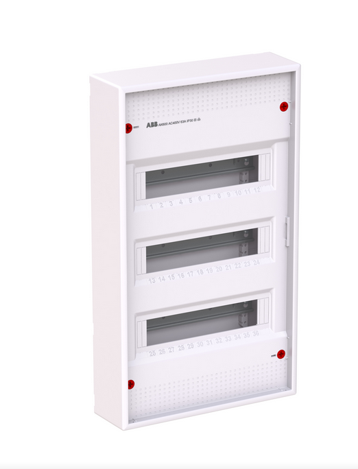 Kleinverteiler AP 3x12TE Kst IP30 339x578x98mm