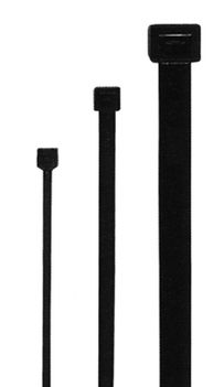 Kabelbinder L100mm sw 2,5x1mm hfr Kst -40-80°C KstZunge/Nase