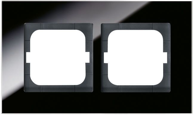 Rahmen 2f sw glz carat Glas f.GEB-K Unterputzmontage