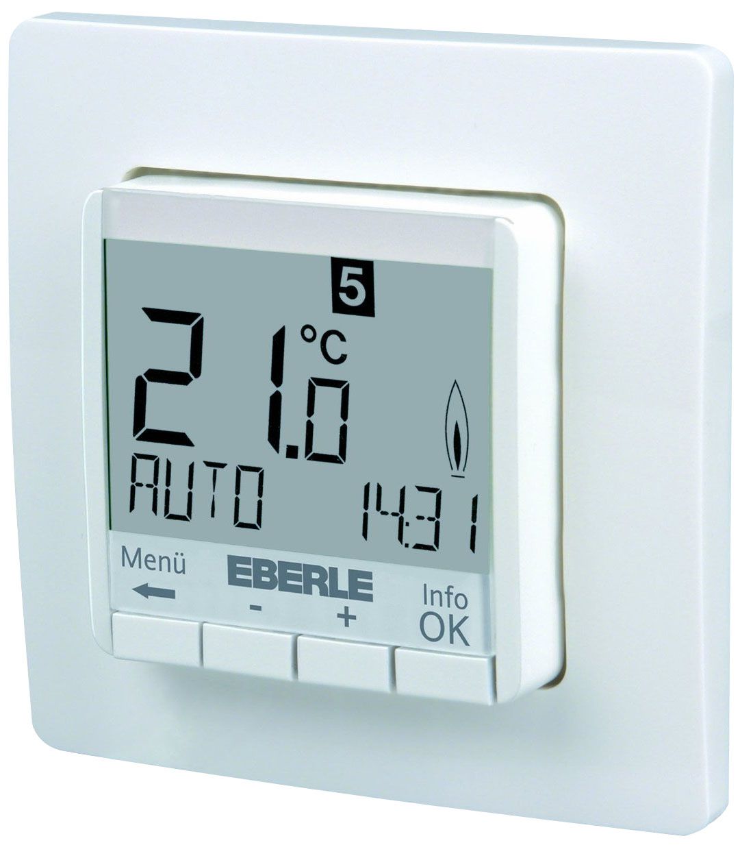 Raumthermostat 230V 10A Schließer IP30 m.Display