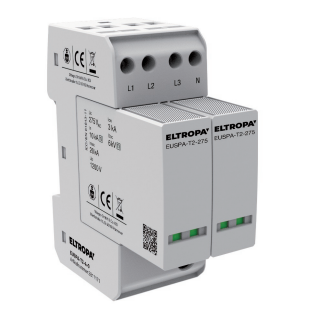 Überspannungsableiter TN-CNetzform-/TN-S Netzform-TN-C/TN-S 230VAC 1,2kV 2TE 10kA