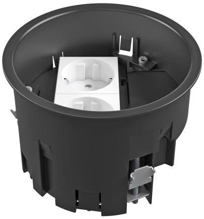 Geräteeinsatz Kst rnd sw RAL9011