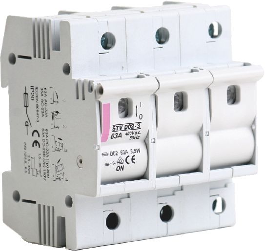 D0-Lasttrennschalter D02 3p 400V 63A