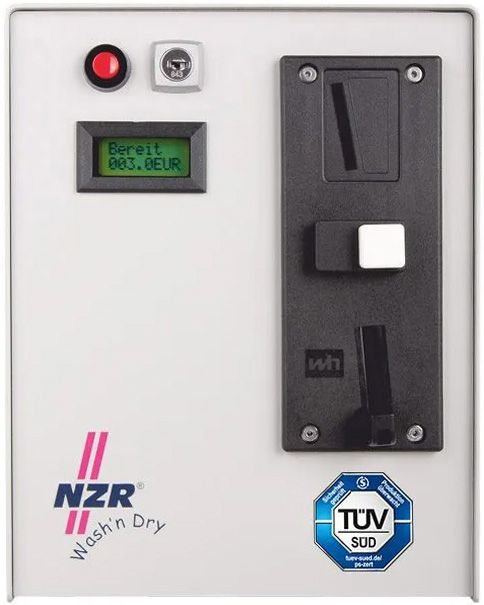 Münzzähler 0,5EUR 230V Wash&#x60;n Dry CPU AC zeitabh 2zeil_LCD 185x238x150mm