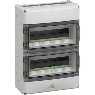 Kleinverteiler AP 2x14TE Kst IP65 ET95mm 315x450x155mm REG