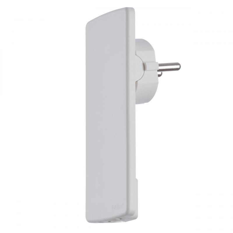 Winkelstecker EVOLINE PLUG, weiß flache Bauform, ohne Anschlussleitung