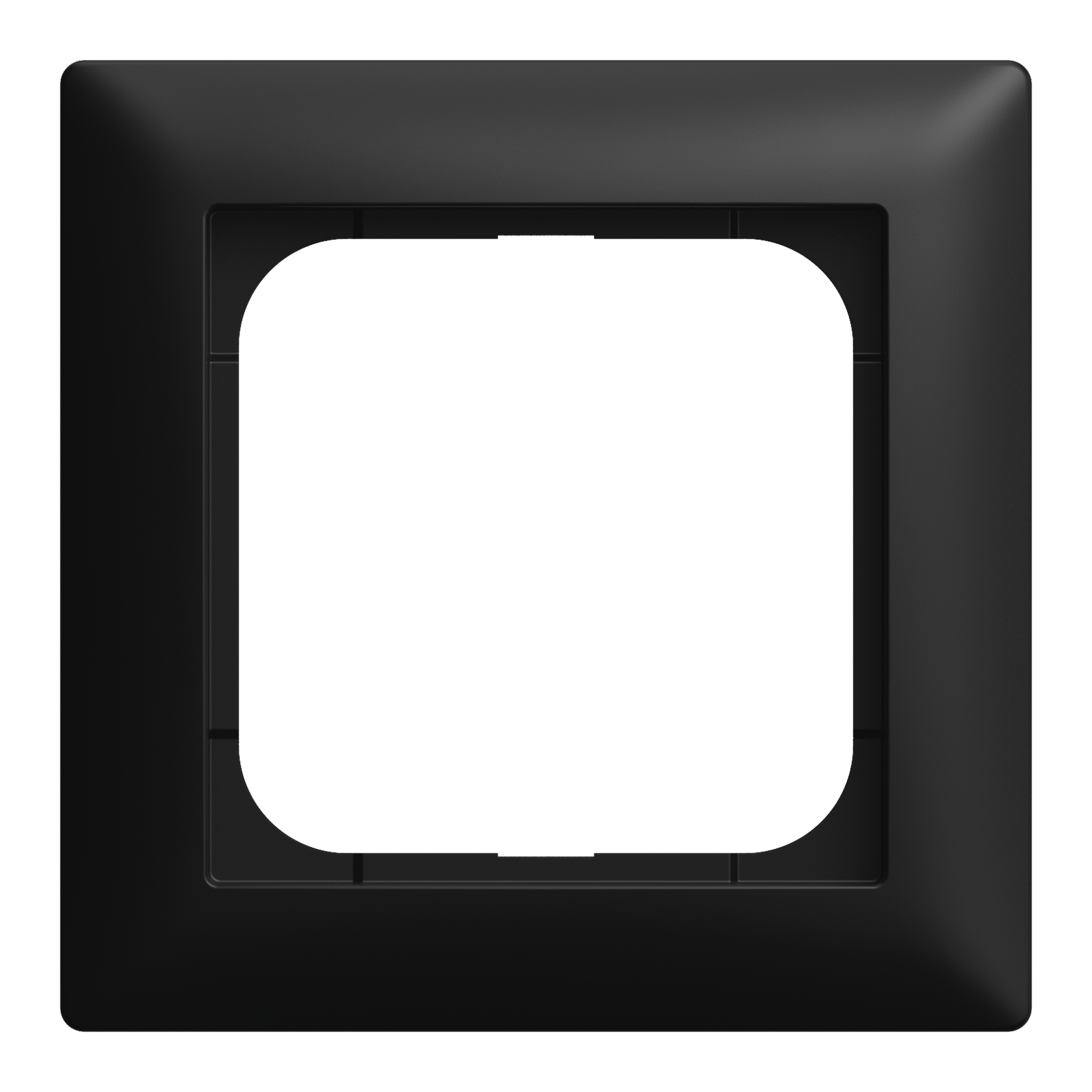 Rahmen 1f sw mt Busch-balance SI Kst Unterputzmontage Thermopl