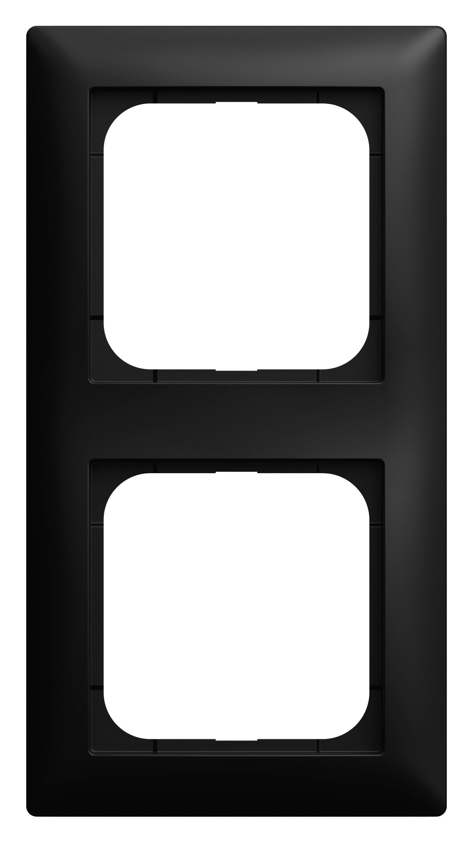 Rahmen 2f sw mt Busch-balance SI Kst Unterputzmontage Thermopl