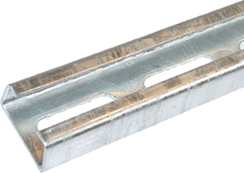 C-Profilschiene ST 2000x35x18mm 16,5mm D1,5mm Rück_gel f.Funktionserh