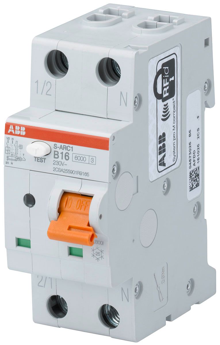 Brandschutzschalter B 2p 16A 240V 2TE IP2X