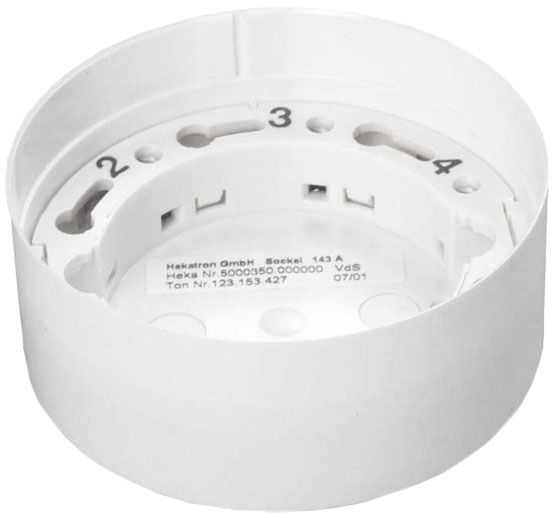 Brandmeldesockel Aufb Ø80mm ws H33mm