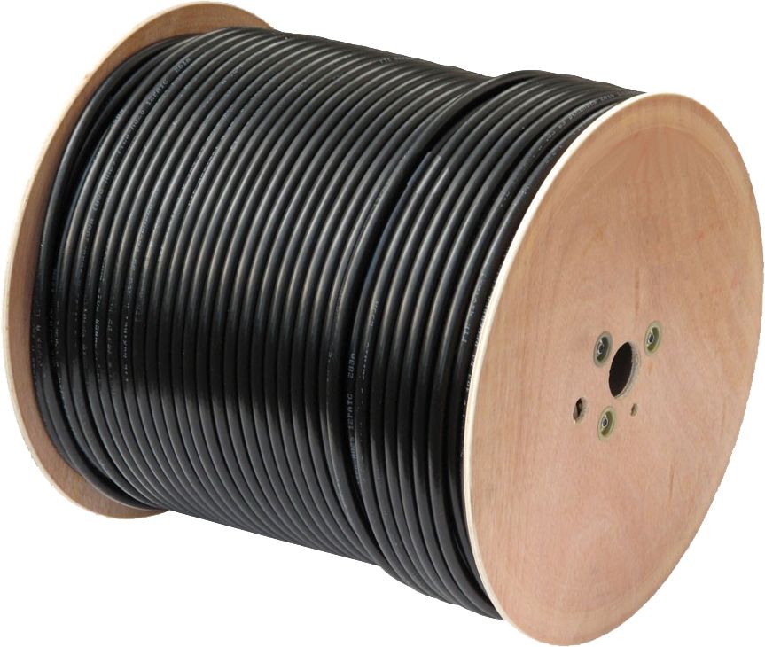 Starkstromkabel Eca NYY-J 5x2,5qmm RE sw TR500 Ø14,2mm Polyvinylchlorid (PVC) Cu