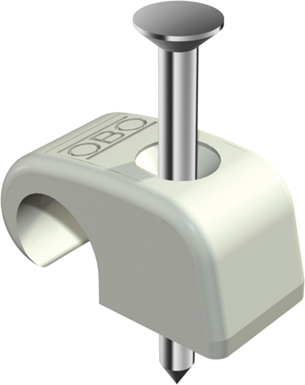 Nagelschelle m.Nagel Ø7-12mm lgr 2x25mm Kst Mit Nagel