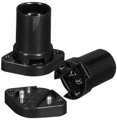 Illuminationsfassung sw E14 Kst BefestFuß