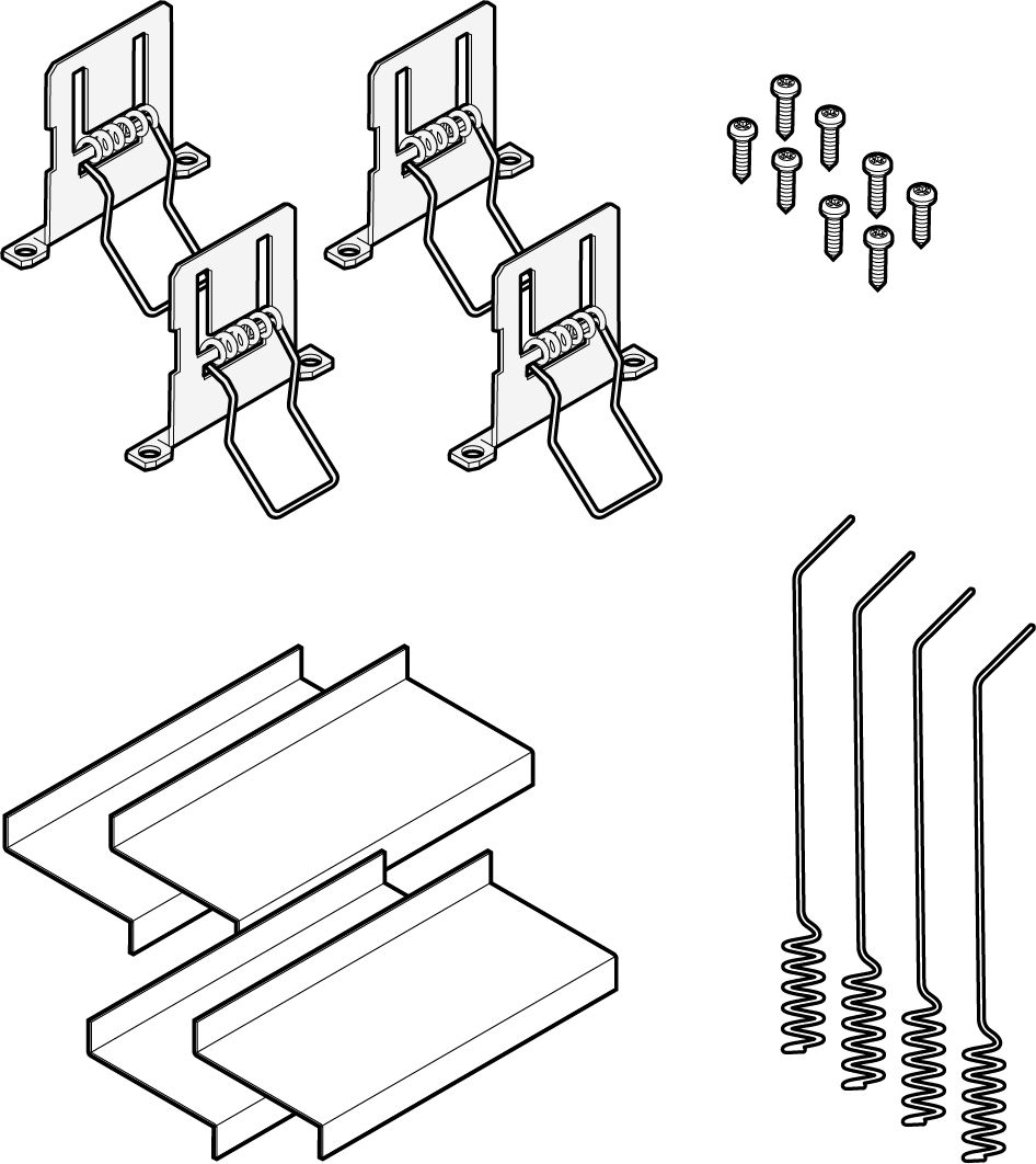 Befestigungsset gr Siella L60mm B50mm