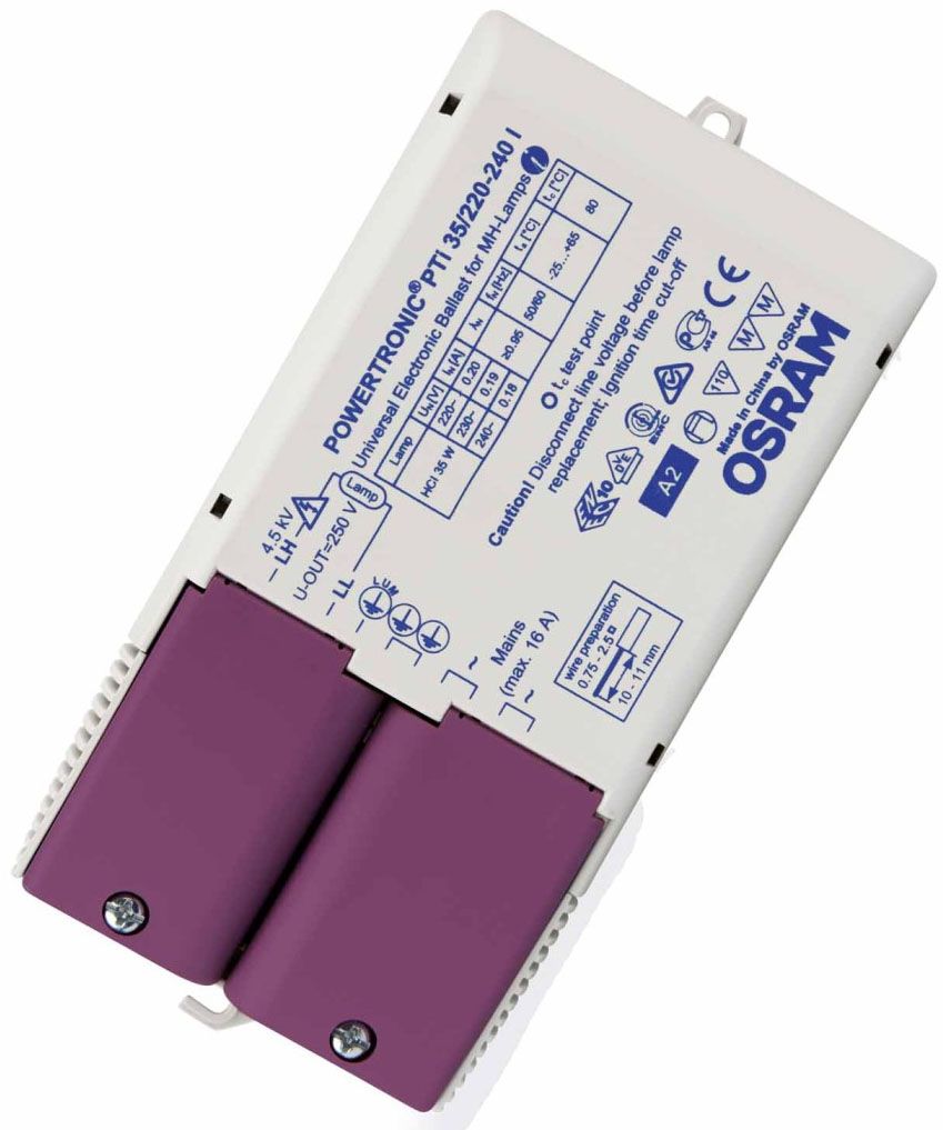 Vorschaltgerät 39W elektr f.HI 155x83mm Für Lampenart HI