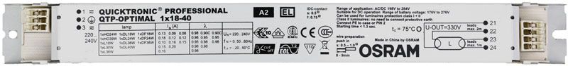 Vorschaltgerät 54-58W elektr f.T7 f.T5 f.T5-R Für Lampenart T7 f.T8 f.T38