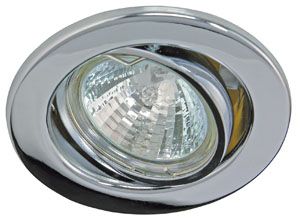 Einbaustrahler 50W Konv chr glz IP20 Edst Ø/EB68mm