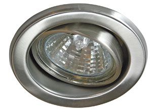 Einbaustrahler 50W Konv eisen gbürst IP20 Edst gebürstet Ø/EB68mm