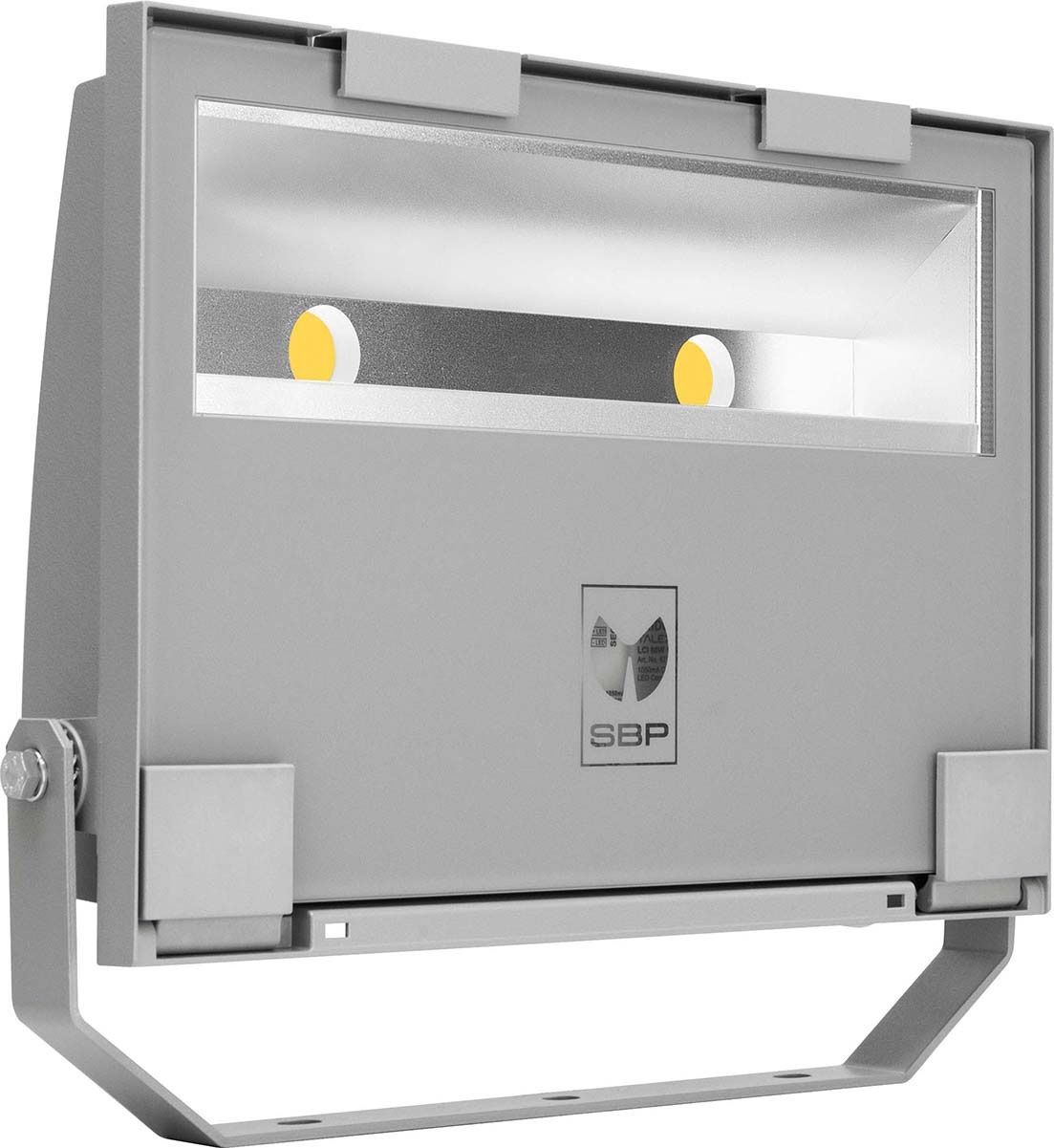 LED-Anbaustrahler 78W GUELL 4000K 9289lm gr Konv 2LEDs ws Alu IP66 hglz Direktans