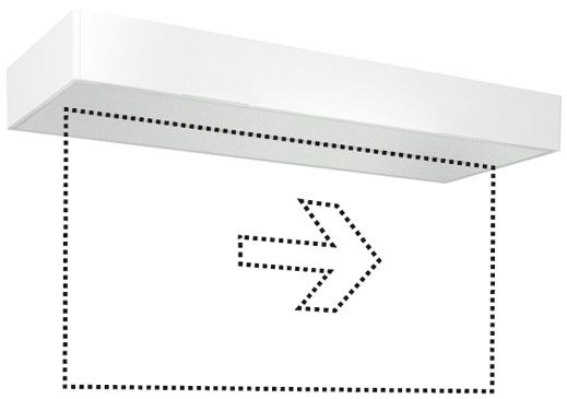 LED-Sicherheitsleuchte SLX 3W IP20 1LED Aufb/Einb 24m eins/zweis auto.Selbstt