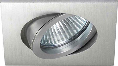 Einbaustrahler 13W Konv GX5,3 alu mt IP20 mediumstrahlend Ø/EB68mm 82x82x58mm