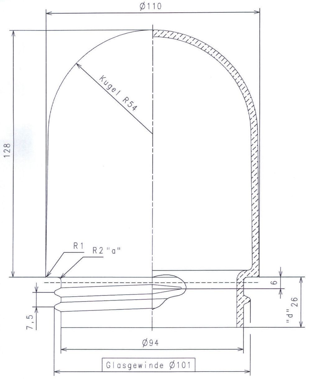 Ersatzglas sym direkt Glas