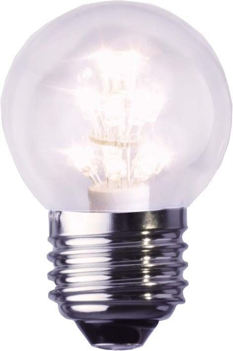 LED-Kugellampe E27 0,7W 2700K 21lm A kl AC ws Ø45x70mm 230V