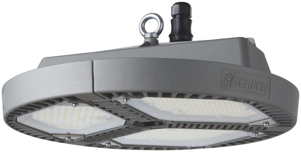 LED-Hallenleuchte 5000K TRIANO 123W sym 20000lm Konv IP65 Mit Schutzabdeckung