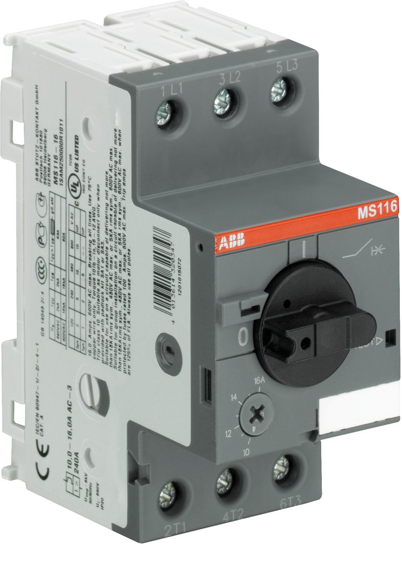 Motorschutzschalter 3p 0,63-1A 1A/Iu 380-400V Einb IP20 thermomagnetisch