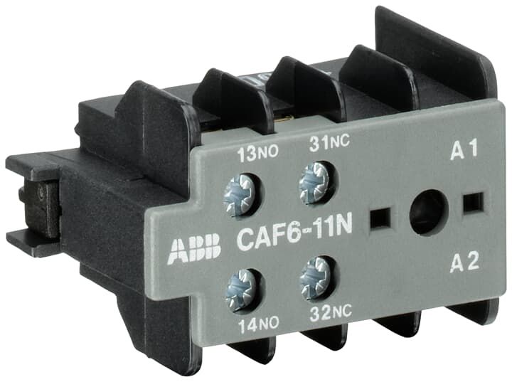 Hilfsschalterblock 1S 1Ö Frontbef 6A/AC Schraub