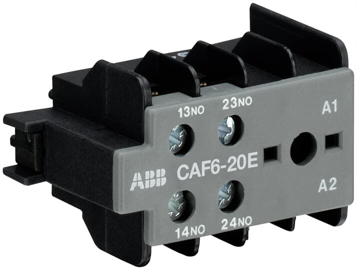 Hilfsschalterblock 2S Frontbef 6A/AC Schraub