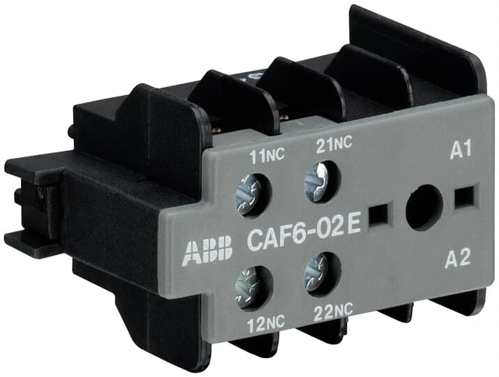 Hilfsschalterblock 2Ö Frontbef 6A/AC Schraub