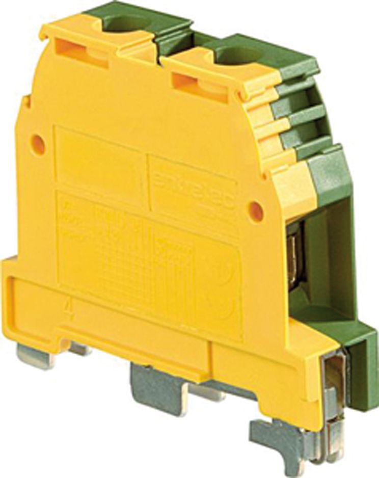 Schutzleiter-Reihenklemme 2,5-16qmm gn/ge 1Etage PEN-Funktion möglich