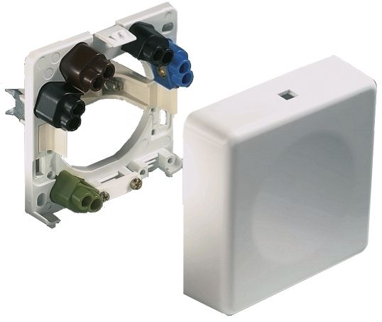 Geräteanschlussdose AP/UP 5x6qmm Schraubkl IP20 ws 5x 6 mm²