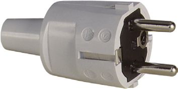 Schutzkontaktstecker 16A 250V Kst IP20 ger ws 16AKunststoff Schraubkl