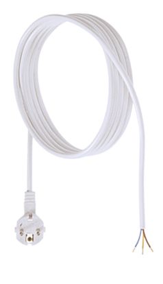 Netzanschlussleitung 3m 3x1qmm 16A ws IP20 Aderendh 0-70°C