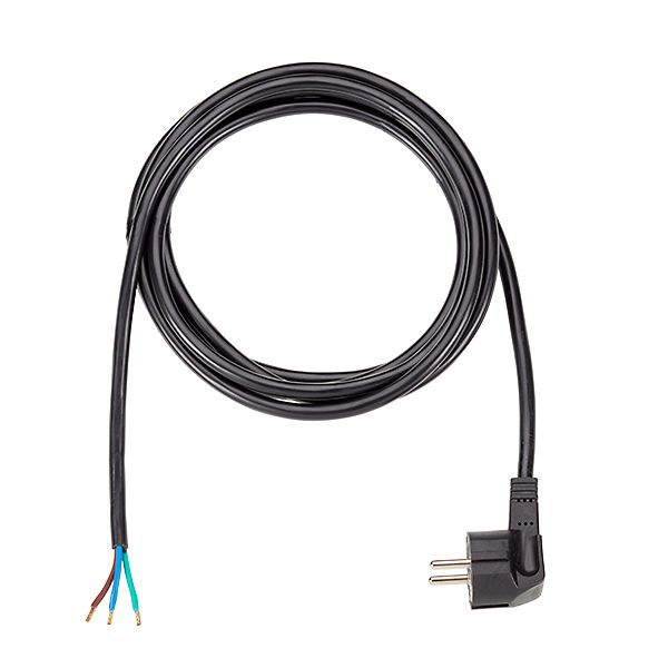 Netzanschlussleitung 3m 3x1,5qmm 16A sw IP20 Aderendh 0-70°C