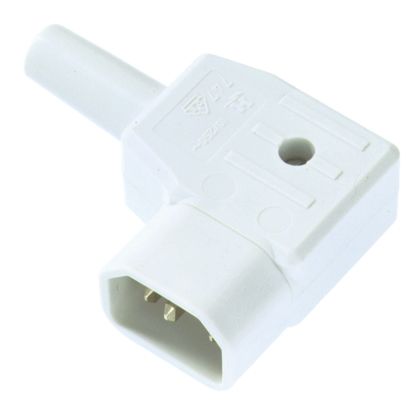 Kaltgerätesteck Kst IP20 abgew sw Schraubkl