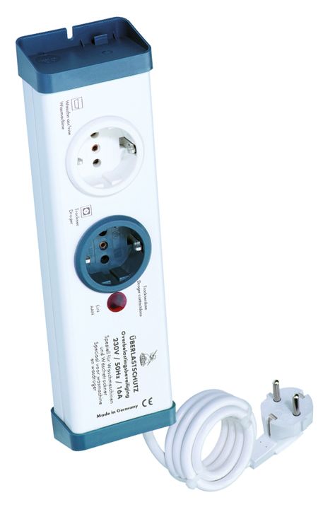 Steckdosenleiste 2f ws 1,5m 35° IP20
