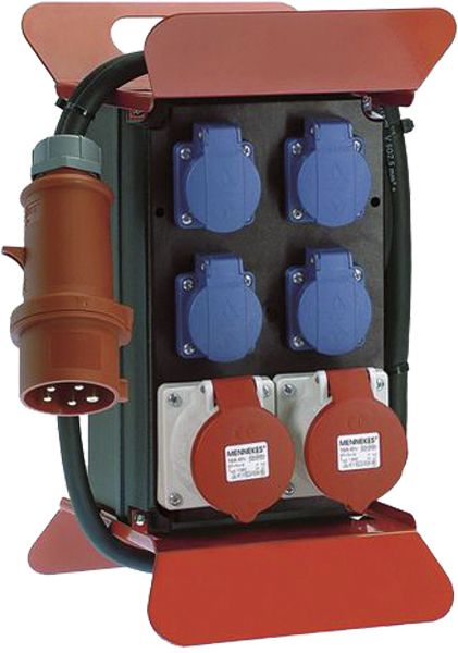 CEE-Kombi Kst sw IP44 2x16A5p400V 4Steckd