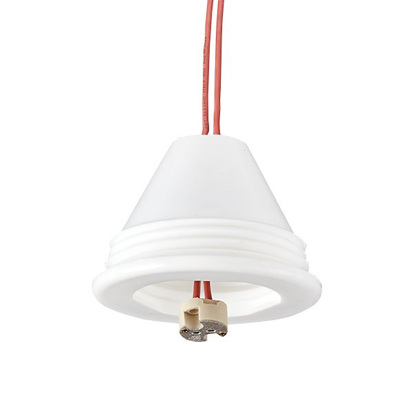 Leuchteneinbaugehäuse Ø51mm 50mm Silikon f.Plattend Mit Betriebsgeräteraum