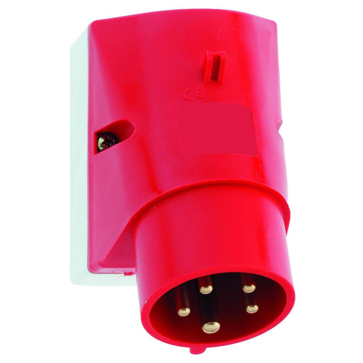 CEE-Aufbaugerätestecker 5p 16A 16A IP44 400V/rt 6h Schraubkl abgew Kst