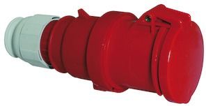 CEE-Kupplung 4p 63A IP44 IP44 400V/rt 6h Schraubkl ger Kst Verschraubung