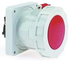 CEE-Anbausteckdose 5p 125 400V/rt 6h ger IP67 125A Schraubkl Kst 120x120mm