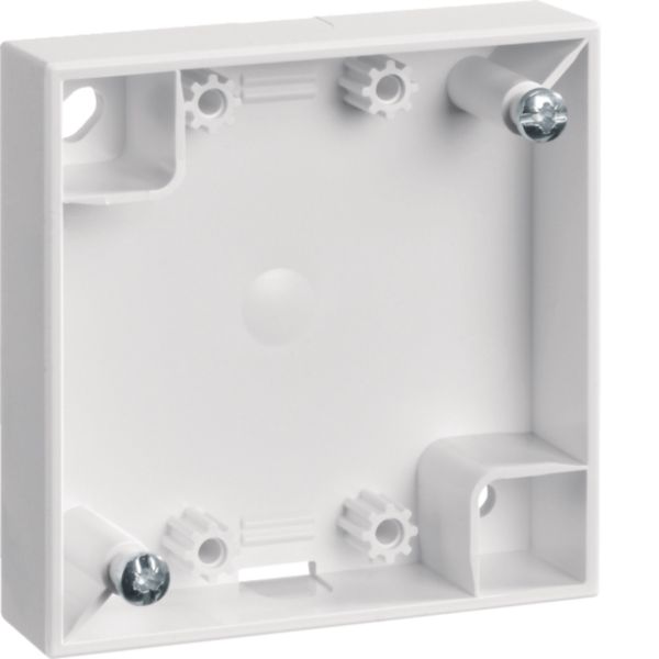 Gehäuse AP 1f Kst polws INTEGRO AP-Geh FLOW/PURE glz IP20