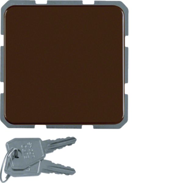 Steckdose 1f br glz IP44 UP Klappd IP20 abschl