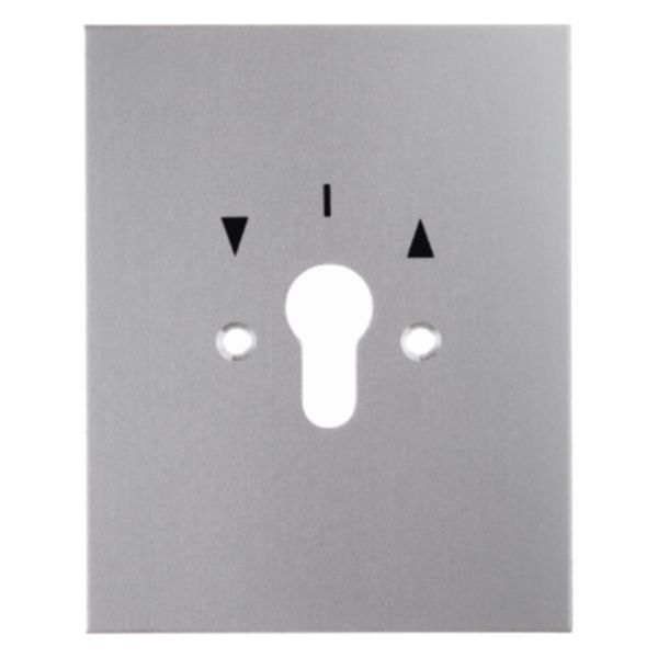 Abdeckung Schalter alu Pfeile Symbol Pfeile