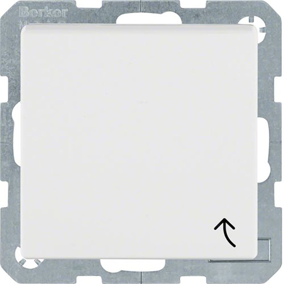 Steckdose 1f ws glz S.1 UP Klappd IP20